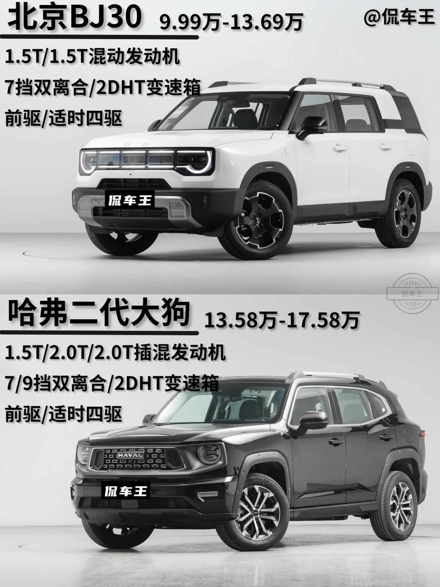 北京BJ30正式发布。9.99万到13.69万，在方盒子阵营直接掀桌子了，对比哈弗二代大狗你选哪个？