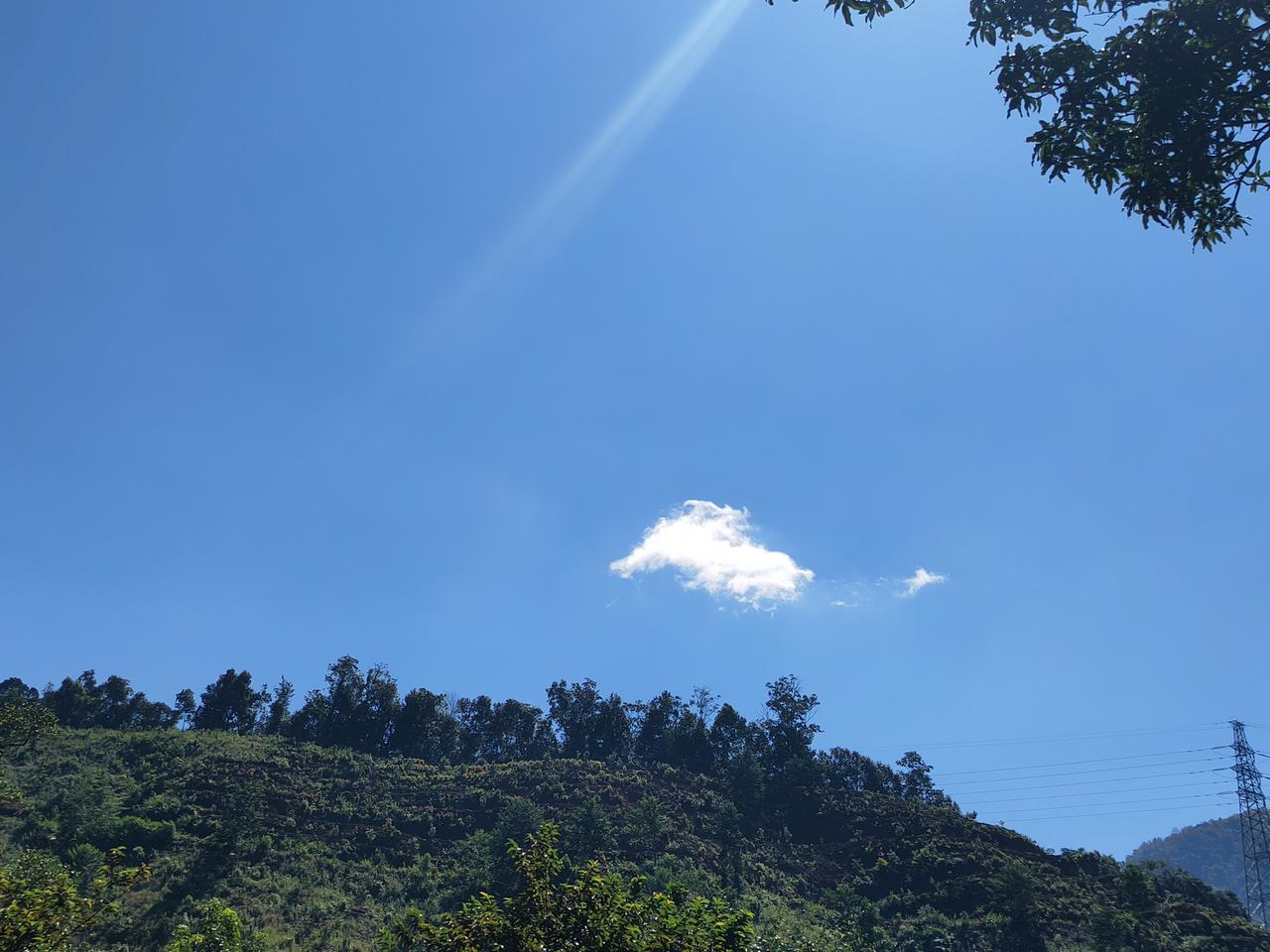 随手拍一張天空照