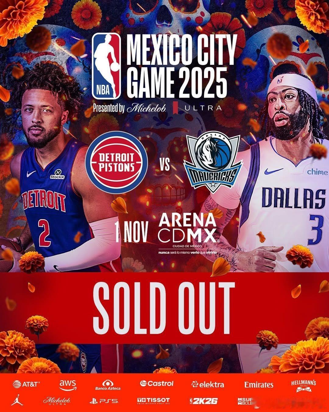 由于左小腿酸痛，浓眉预计将缺席下一场在墨西哥对阵活塞的比赛。新赛季篮不住 ​​​