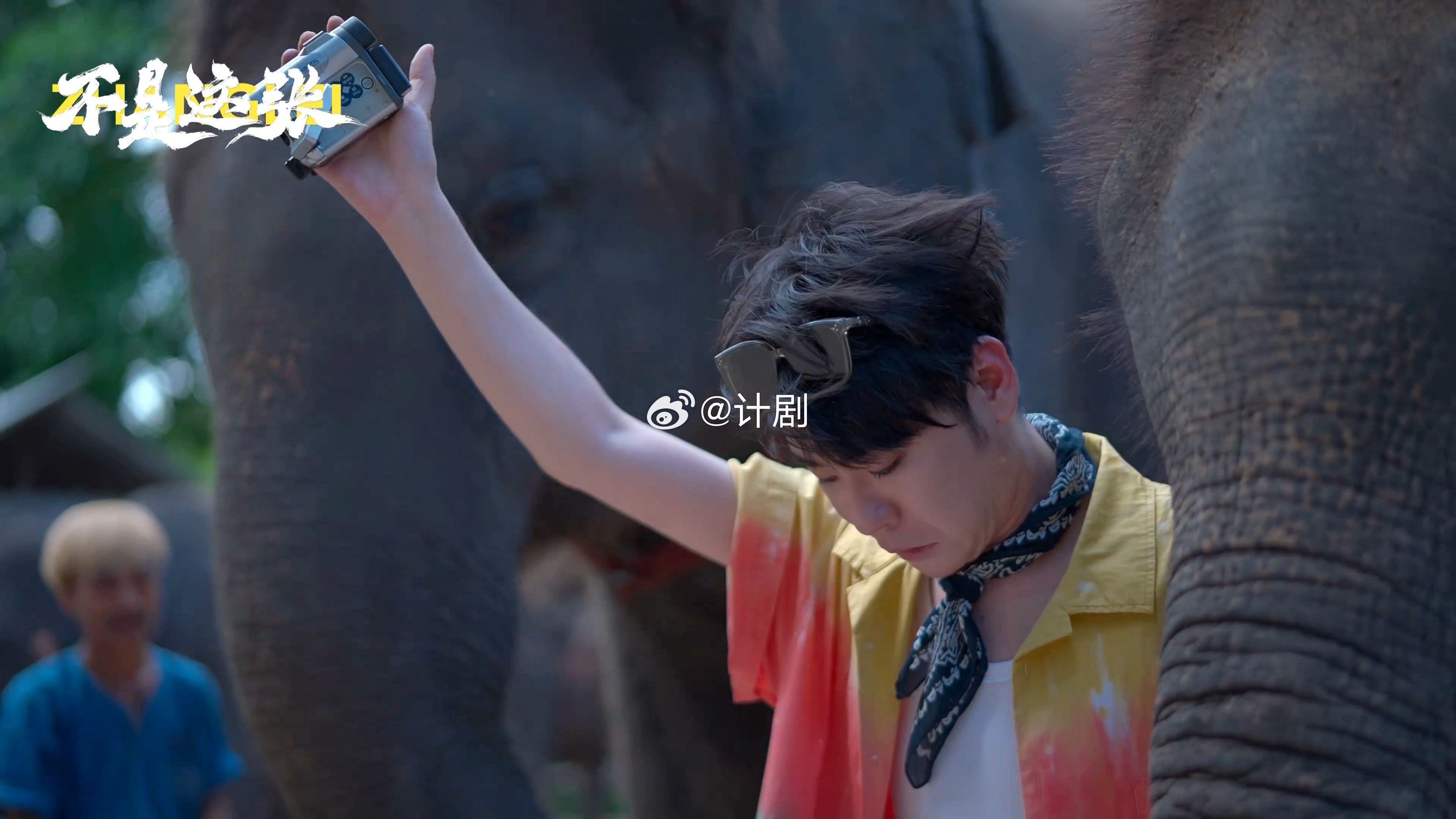 张云雷戴了一头鸟 他站在那里一动不动任由鸽子们在他头上安家，眼睛瞪得圆圆的又乖又