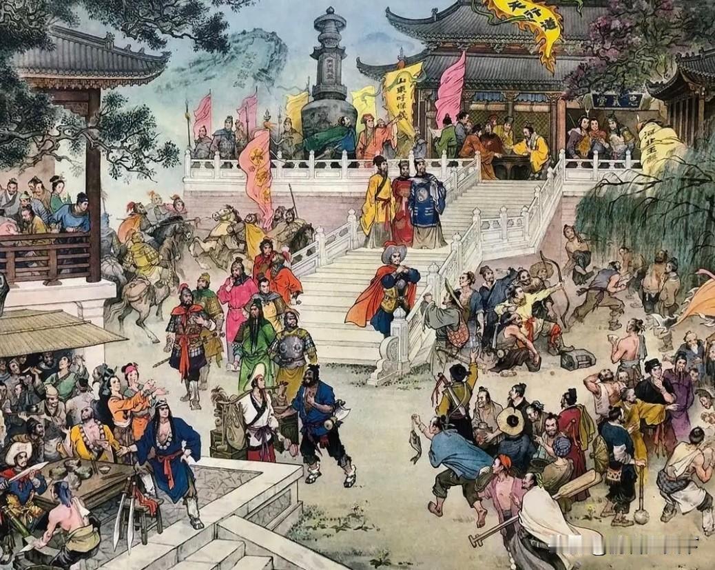 一直不明白水浒传的作者为什么要把梁山写的那么强大，100单8将凑齐之后，梁山已经