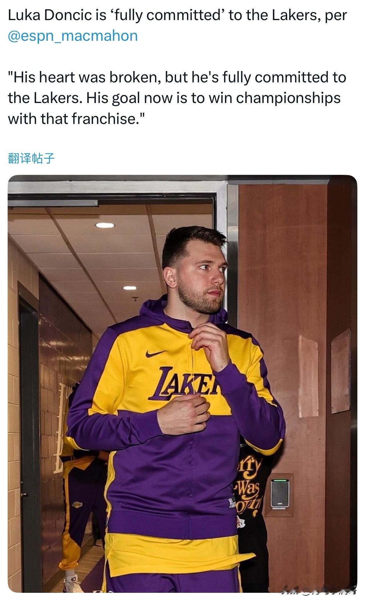 东契奇在湖人的未来！！！记者：今夏湖人应该会和东契奇续约！

今日，ESPN的记