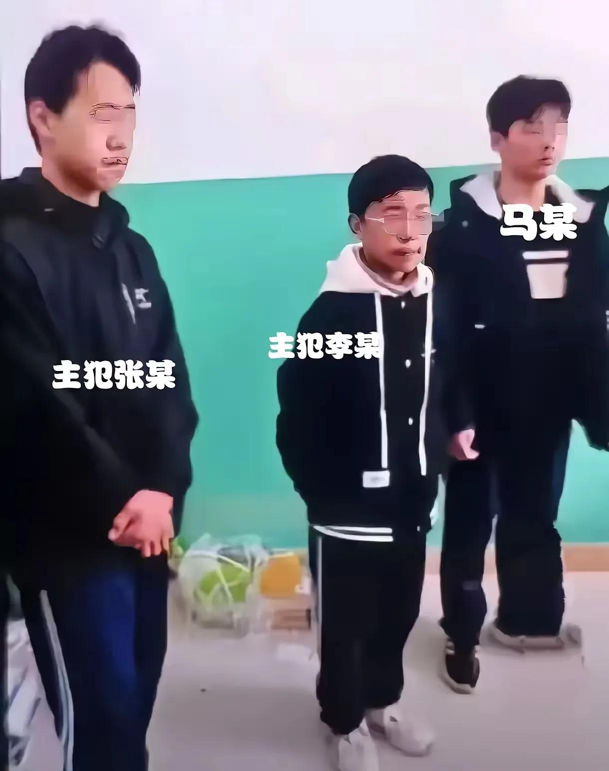 我一直以为个子最小的那个是免于刑事处罚的马某某，因为他胆子最小，没敢动手，谁知道