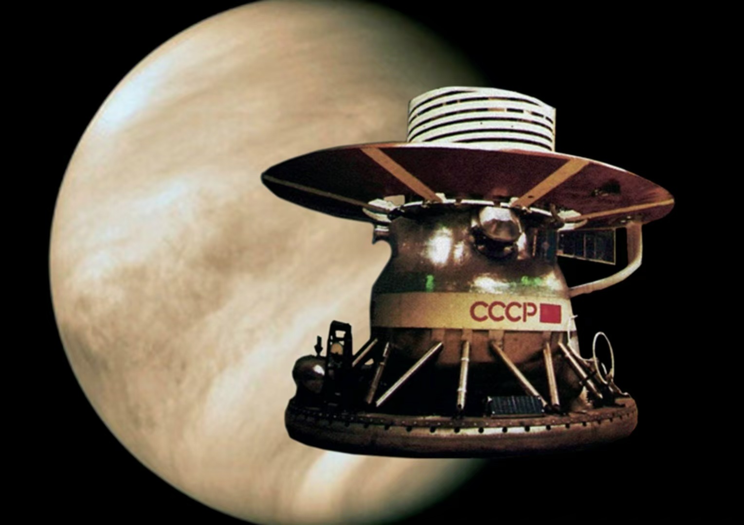 🔴1975年10月21日，苏联“金星-9”成为首个进入金星轨道的航天器。玻利瓦
