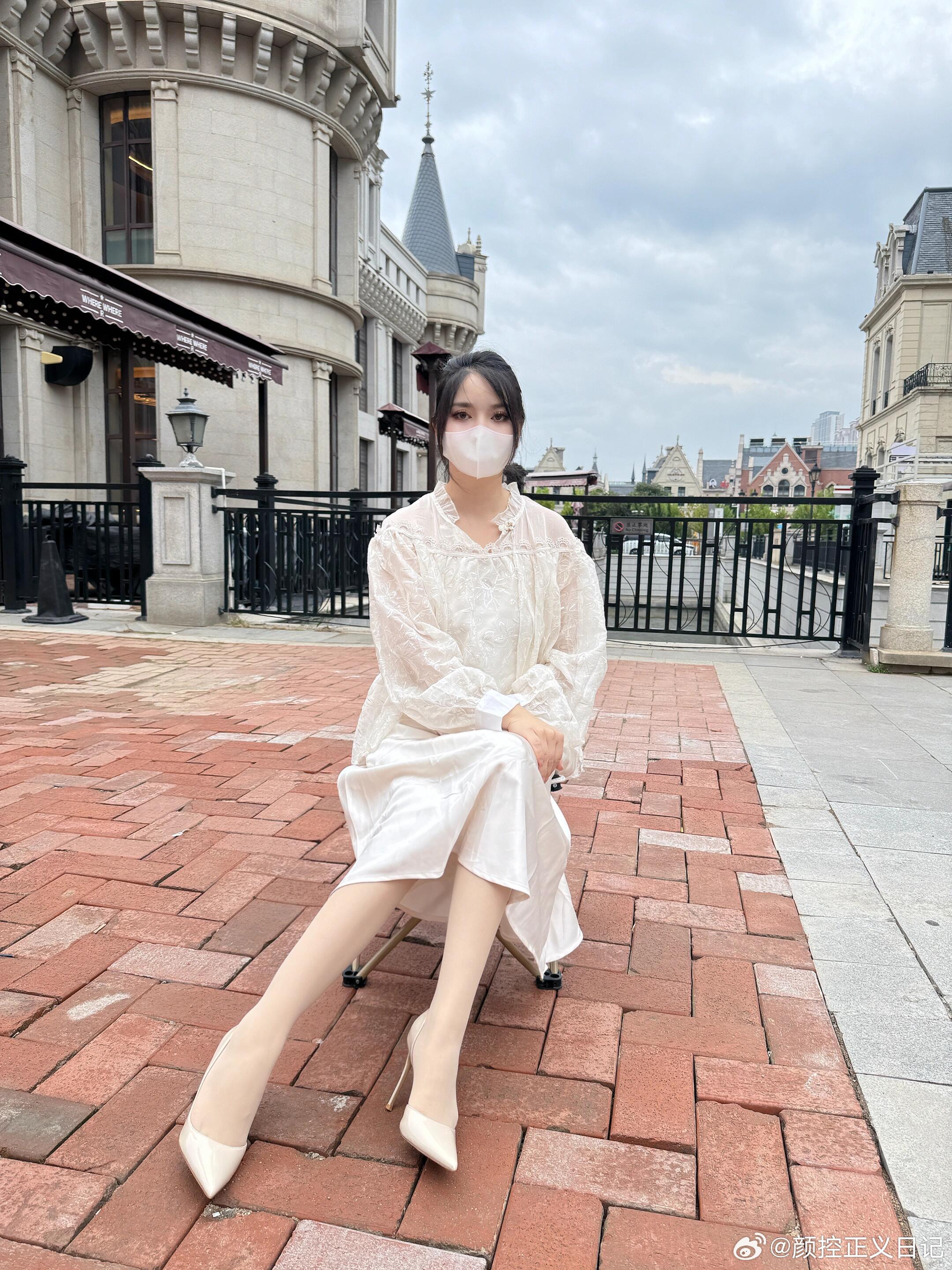 写真摄影日记白衣飘飘美女绘梦长廊