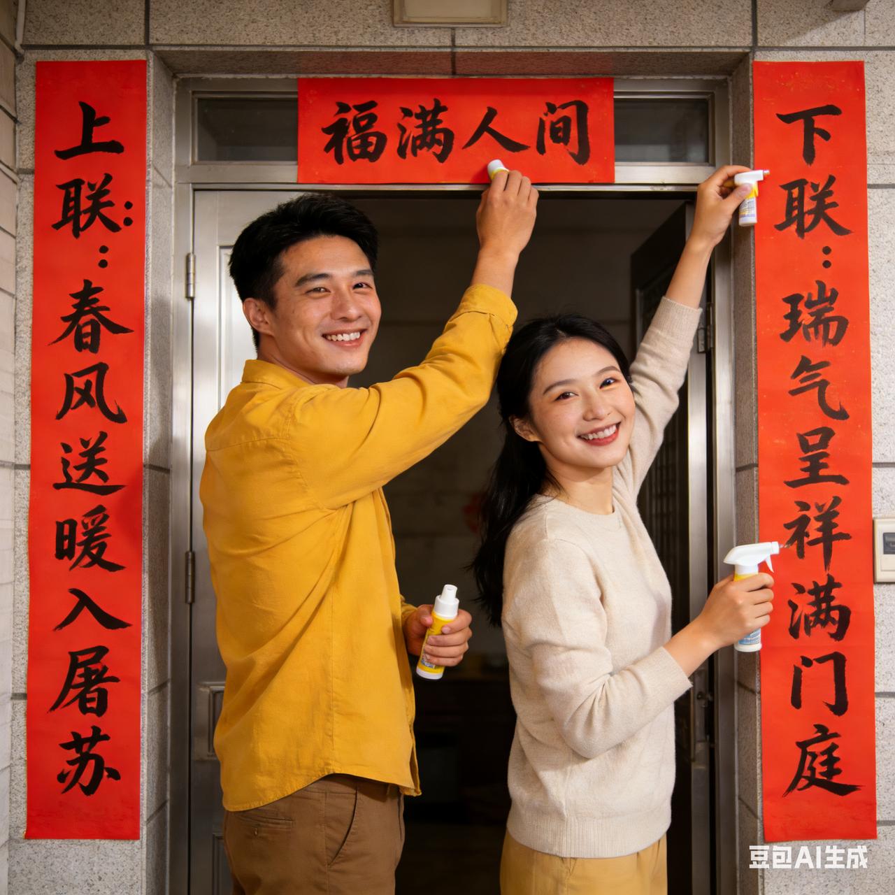 昨天晚上侄子在家庭微信群里说，贴对联还有这讲究！

侄子说，今天贴对联要双数日子