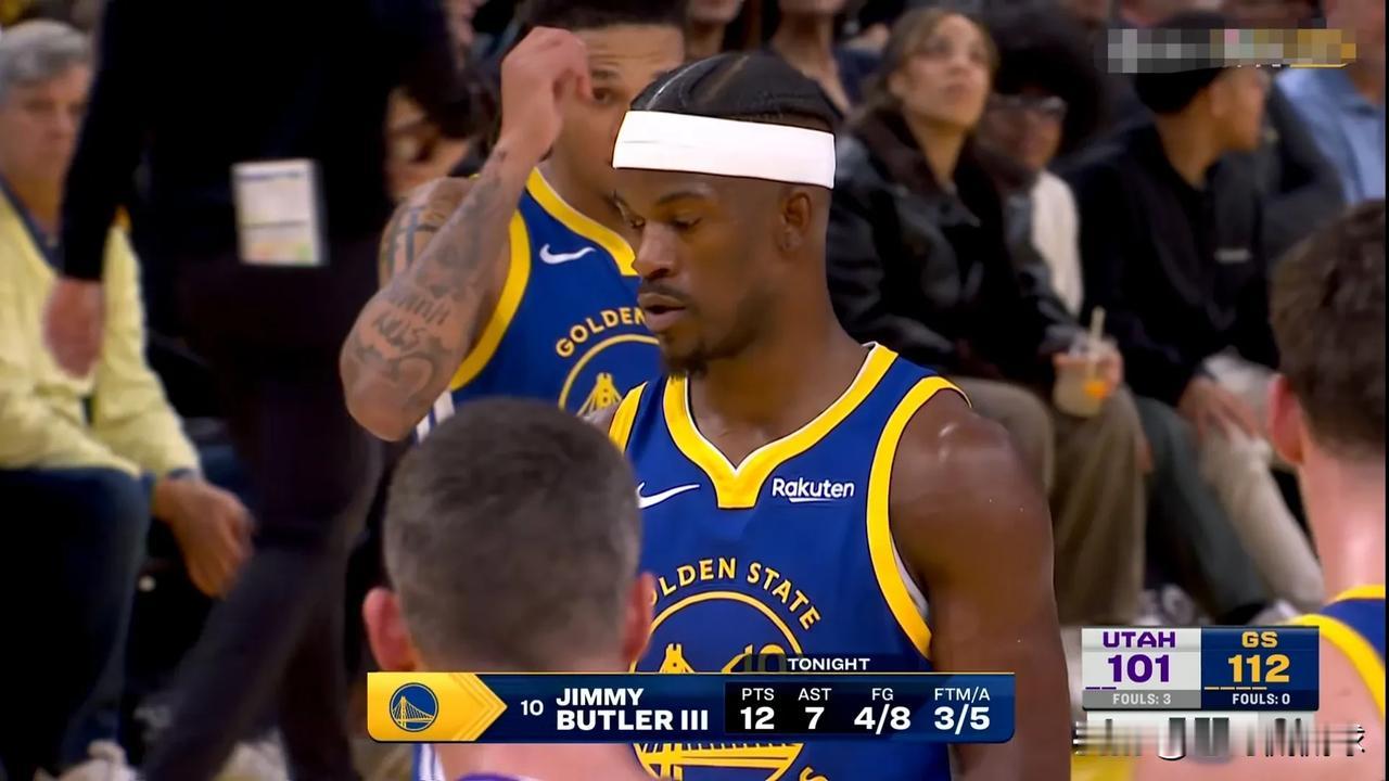 勇士超级球星巴特勒真是太不喜欢出手了！在今天勇士主场以123:114力克爵士的比