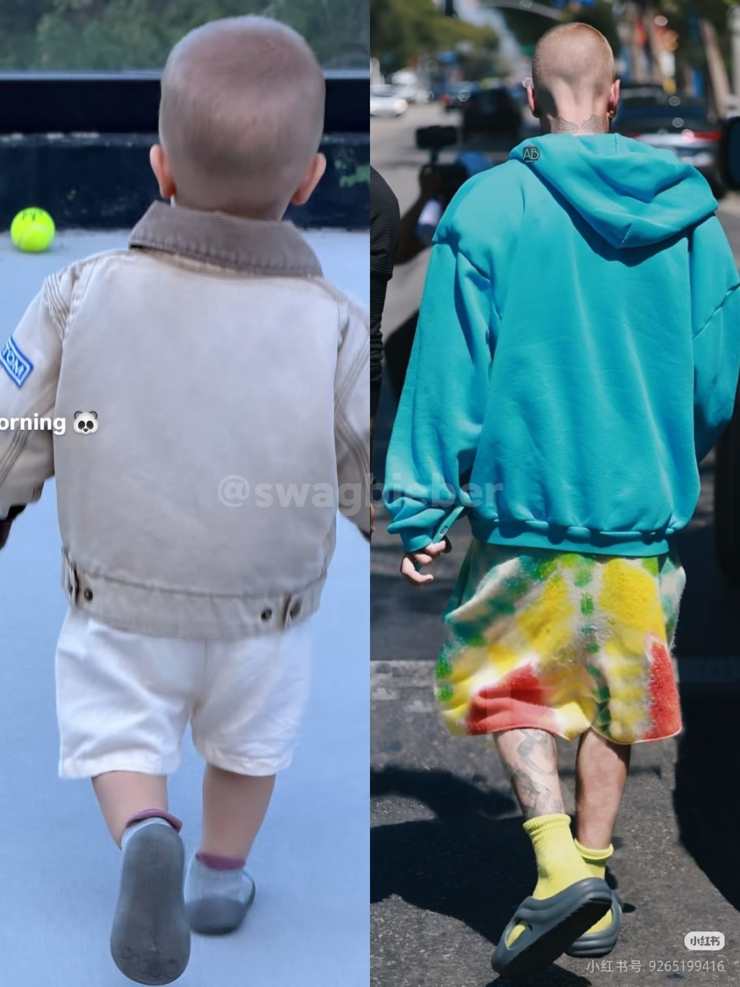 海莉比伯是意外怀孕姨姨们！我们被比伯儿子背影杀了个措手不及我们各位姨姨，在比伯海