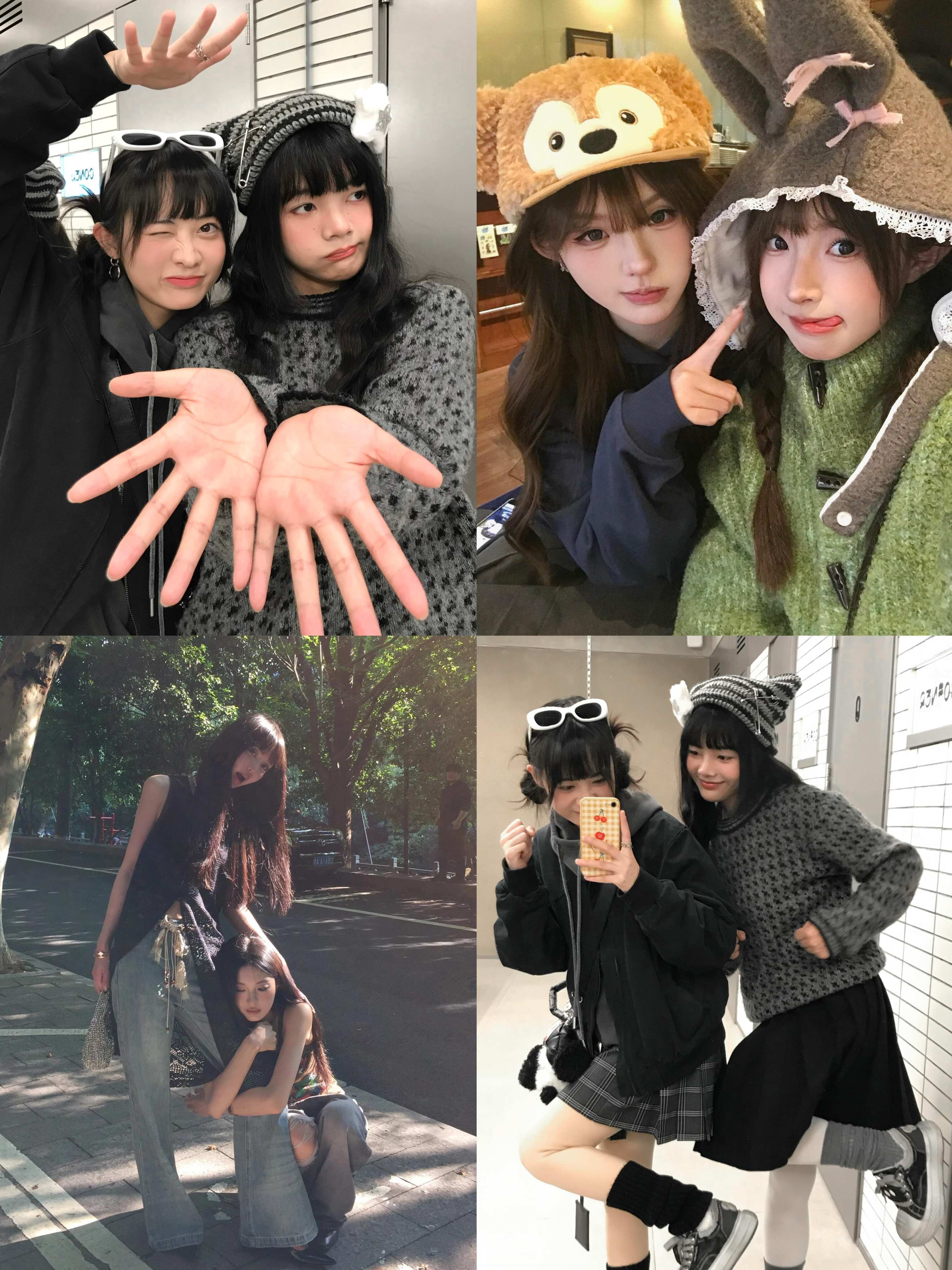 攒一些姐妹见面拍照姿势！ 
