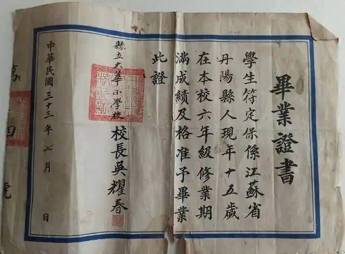 小学毕业与高小毕业
       人们容易把小学毕业和高小毕业弄混。其实，高小毕