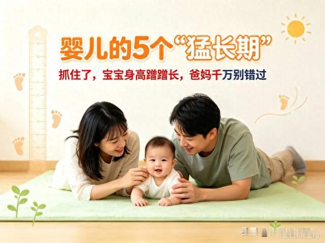 婴儿的5个“猛长期”，抓住了，宝宝身高蹭蹭长，爸妈千万别错过