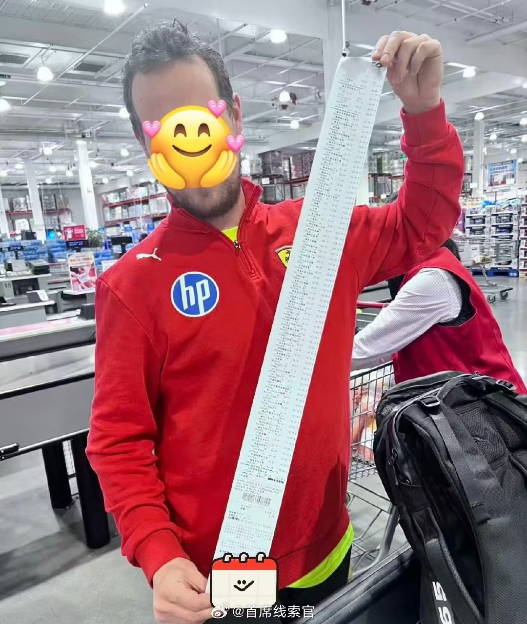 法拉利来中国也得进货🧾 小票比胳膊还长。308_IO新能源汽车 f1