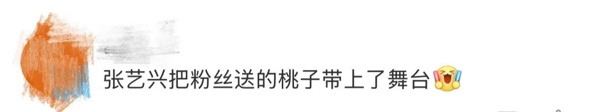 当未来感盔甲遇上粉白桃子，当炸裂舞台撞上粉丝心意，张艺兴别在腰间的不仅是水果，更