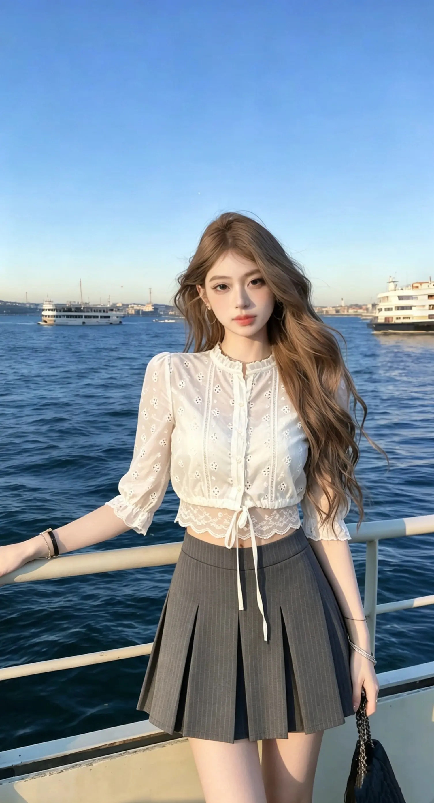 好韩～好干净的穿搭～