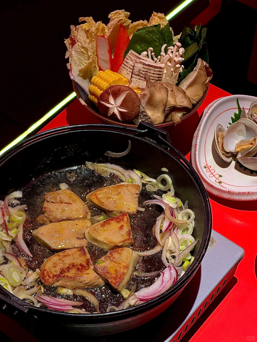 广州冬日肥美厚切鹅肝高汤锅！日式打边炉！