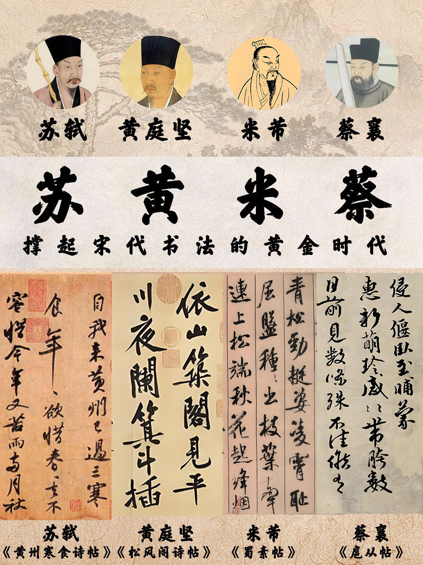 解析苏黄米蔡如何构建宋代书法黄金时代 