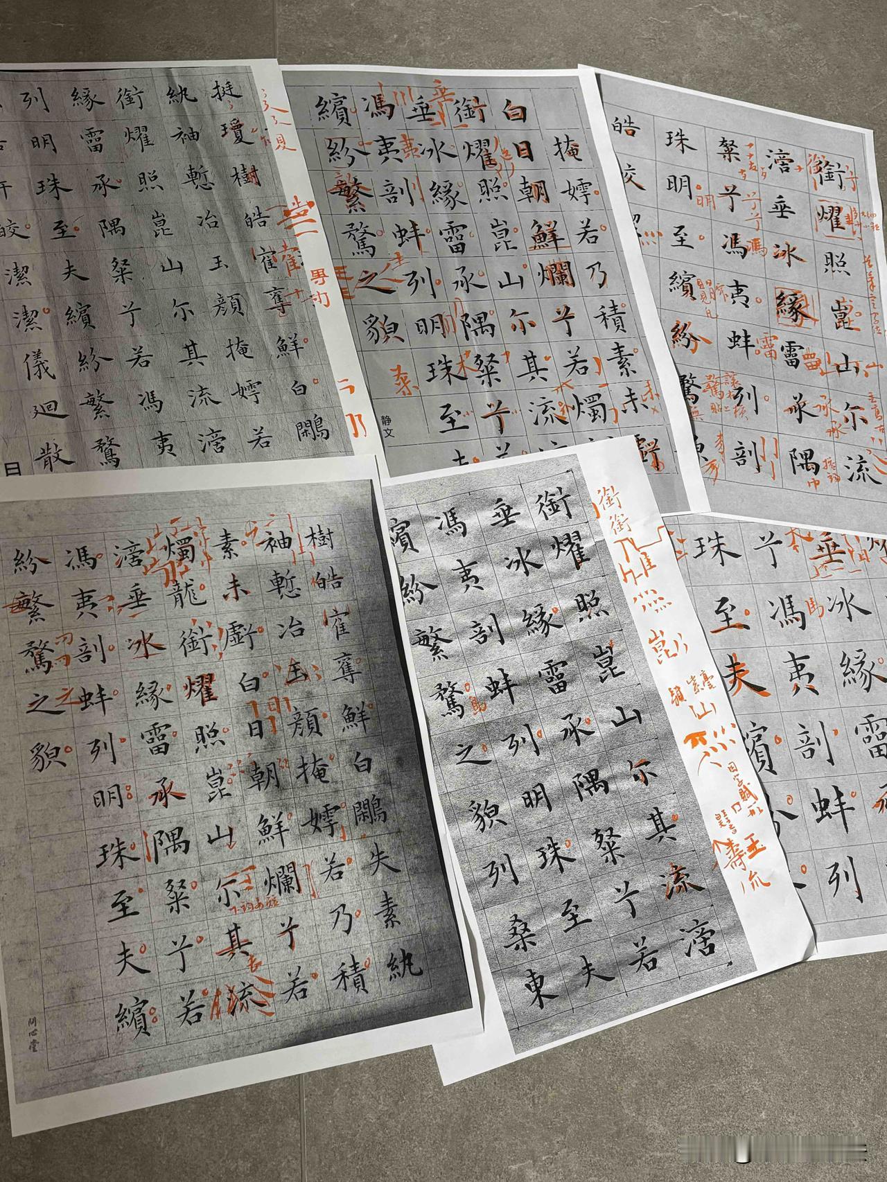 王宠楷书教学第九周，喜忧参半。喜的是小白进步神速，忧的是老手习气深重！