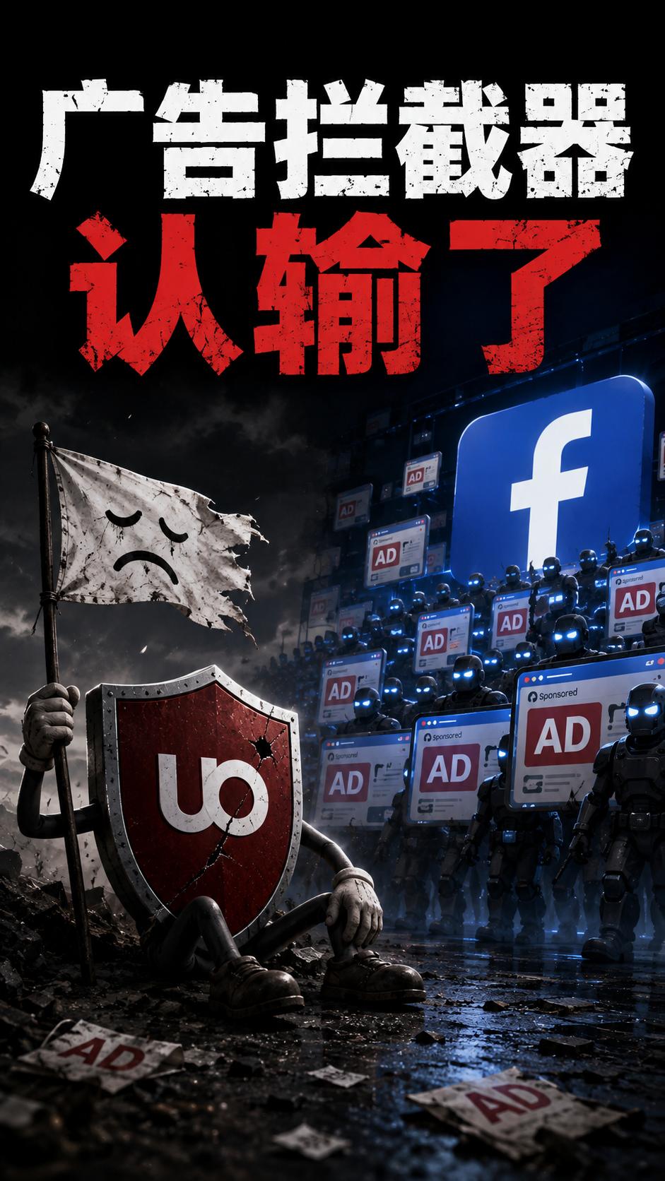 广告拦截器认输了？uBlock不想再陪Facebook猫捉老鼠
广告拦截器和Fa