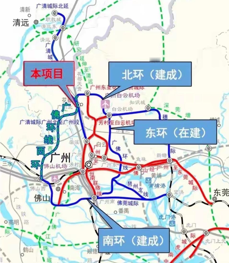 广州至佛山城际铁路（广佛西环）作为广佛同城化的重要交通工程，近期站名正式确定并宣