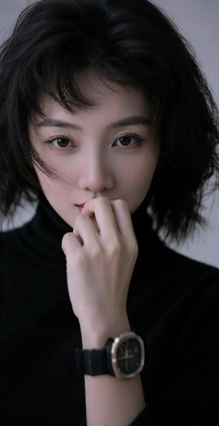短卷发近照