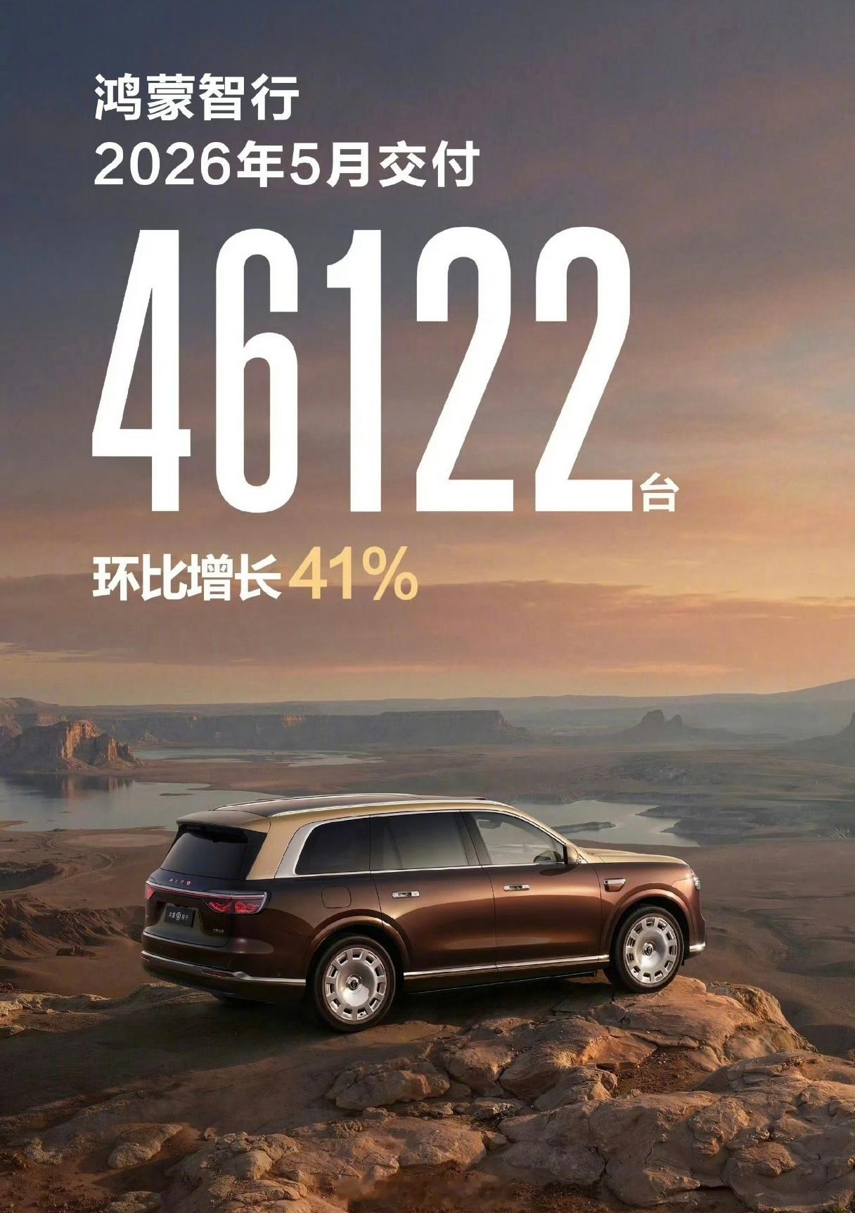 这次公布很早，鸿蒙智行全系5月销量46122主要增量，应该是来自于问界M6 