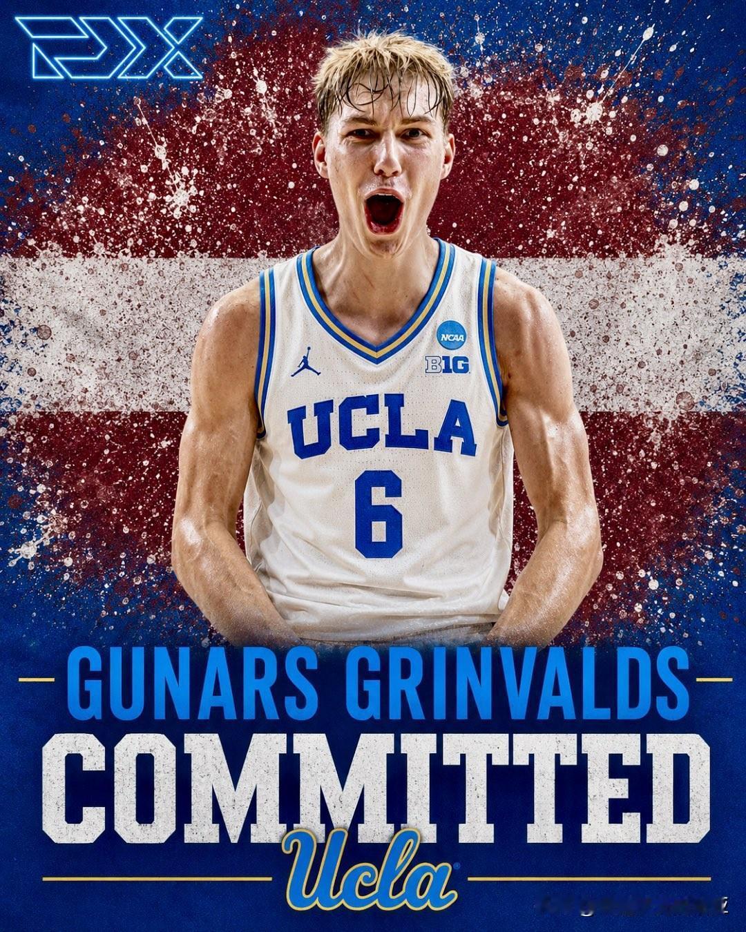 皇家马德里的Gunars Grinvalds宣布承诺加盟NCAA男篮 UCLA，
