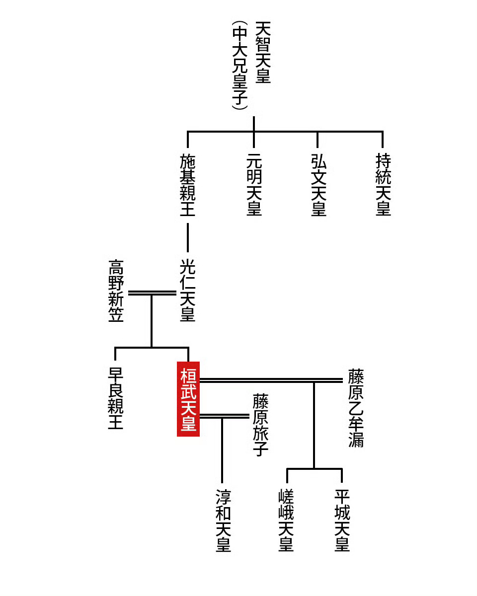 延历四年（785）九月，桓武天皇的亲信、负责督造长冈京的藤原种继（藤原宇合之孙，
