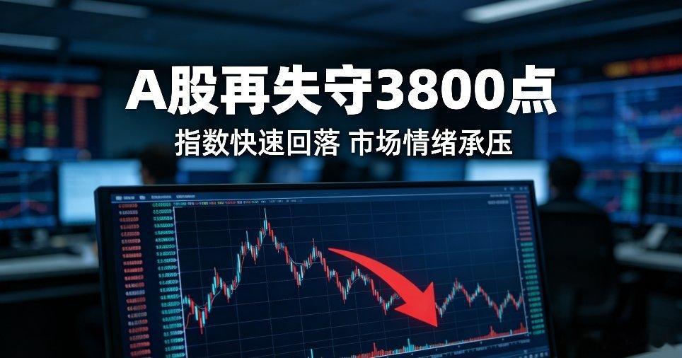 A股再失守3800点7月29日，沪指盘中再度失守3800点整数关口，科创50跌4