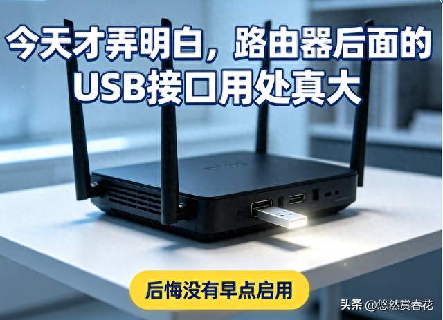 今天才弄明白，路由器后面的USB接口用处真大，后悔没有早点启用