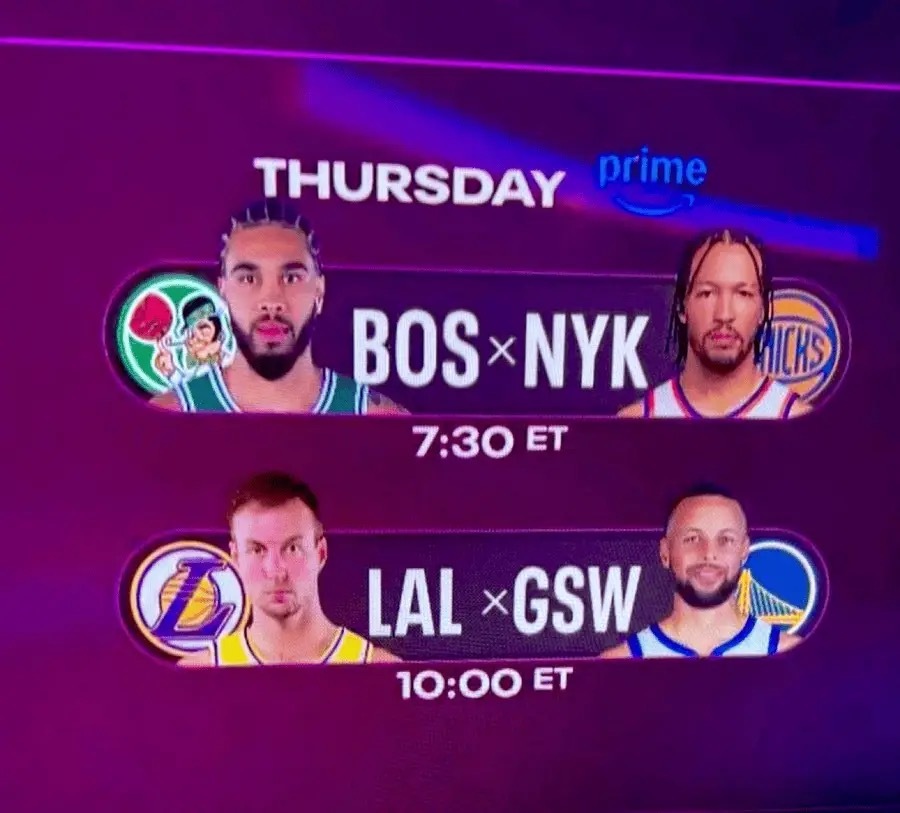 转播方预热湖勇大战时，已经将肯纳德当做湖人门面😑詹姆斯缺战雷霆