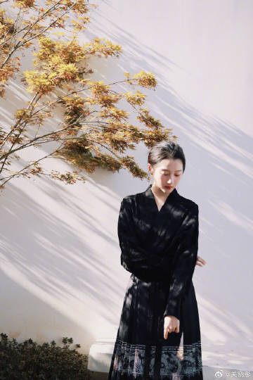 关晓彤新中式马面裙关晓彤盘发马面裙造型 哇！！关晓彤盘发马面裙造型! 