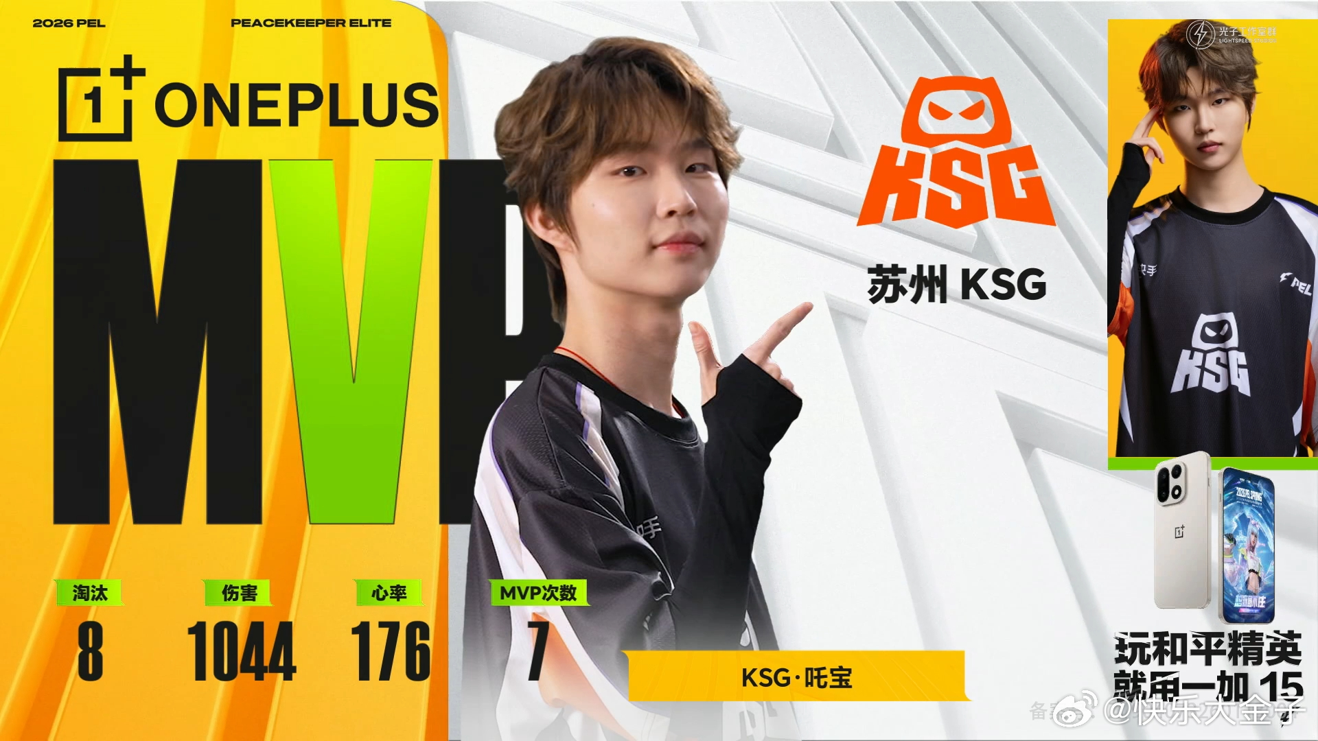 吒宝三连暴走MVPKSG周决大分吃鸡 吒宝单局8淘汰三连暴走，拿下MVP！和平精