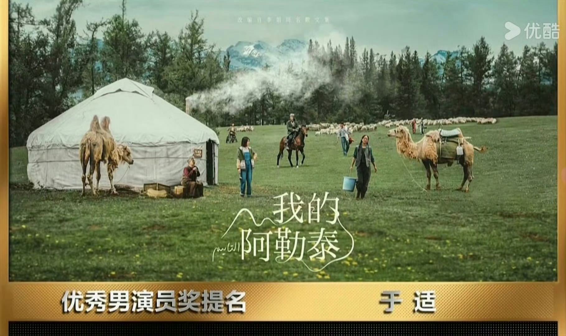 谁懂于适这步的多赚。第一部剧《我的阿勒泰》＝飞天优秀男演员提名。不是陪跑名单里凑