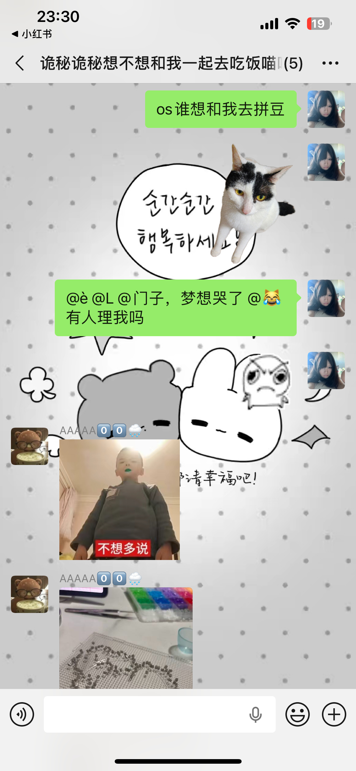 已经没有人乐意和我相约拼豆店了。 