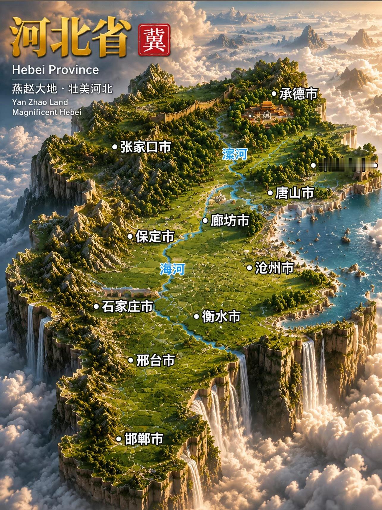 壮美河北！山地、丘陵、高原、盆地、平原、草原、海滨，样样都有！ 