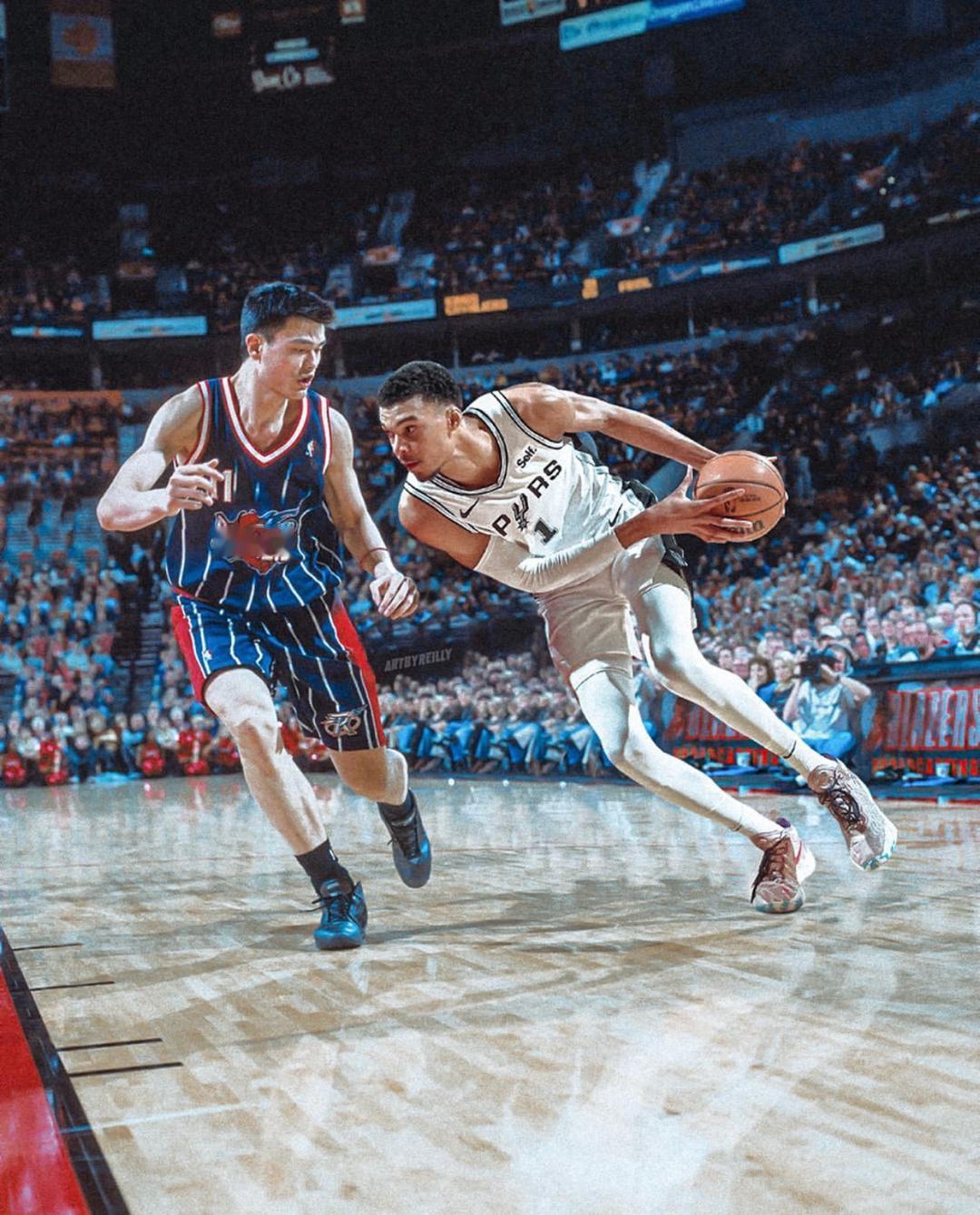 NBA超时空对决！文班亚马vs姚明！ ​​​