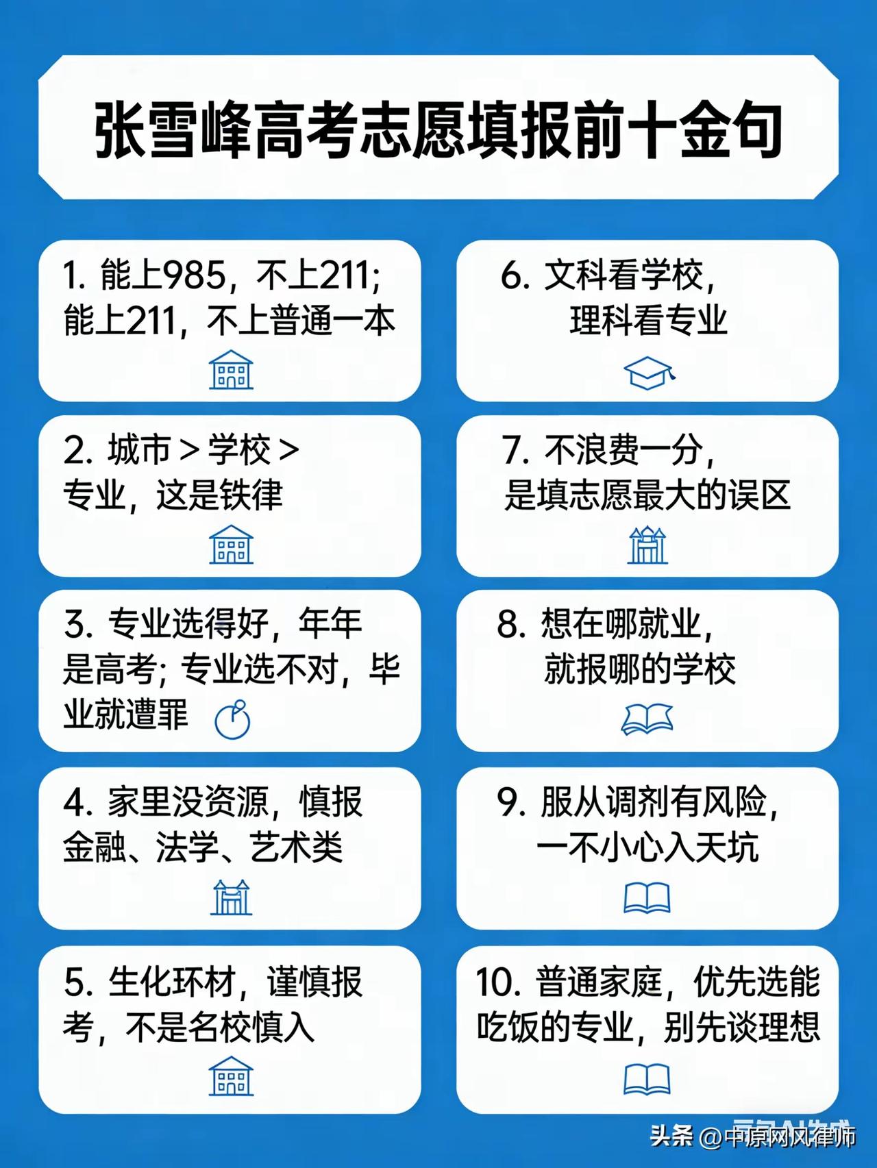 张雪峰老师一直以来都是我们高考志愿填报过程中家长和学生同学们明亮的灯塔，而且张老