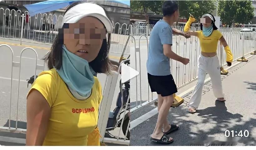 湖北武汉街头，一名女外卖骑手骑行时与老人发生碰撞。老人受伤后要求解释，女骑手不仅