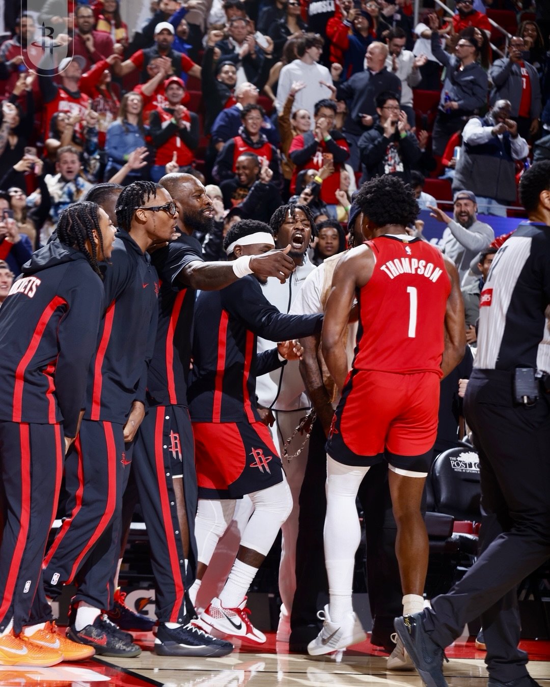 本赛季防挡拆能力前五：1. 阿门·汤普森  🚀2. 阿隆·霍乐迪  🚀3. 