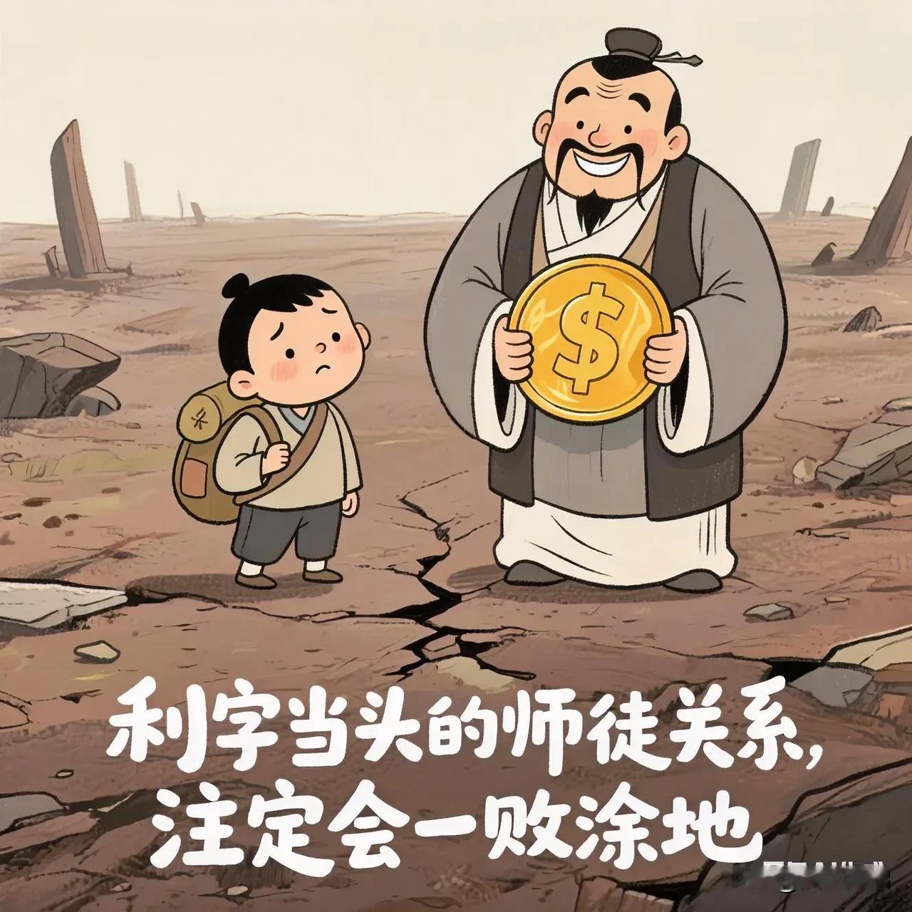 利字当先的师徒
           注定会一败涂地
   大主播为了发展自己的