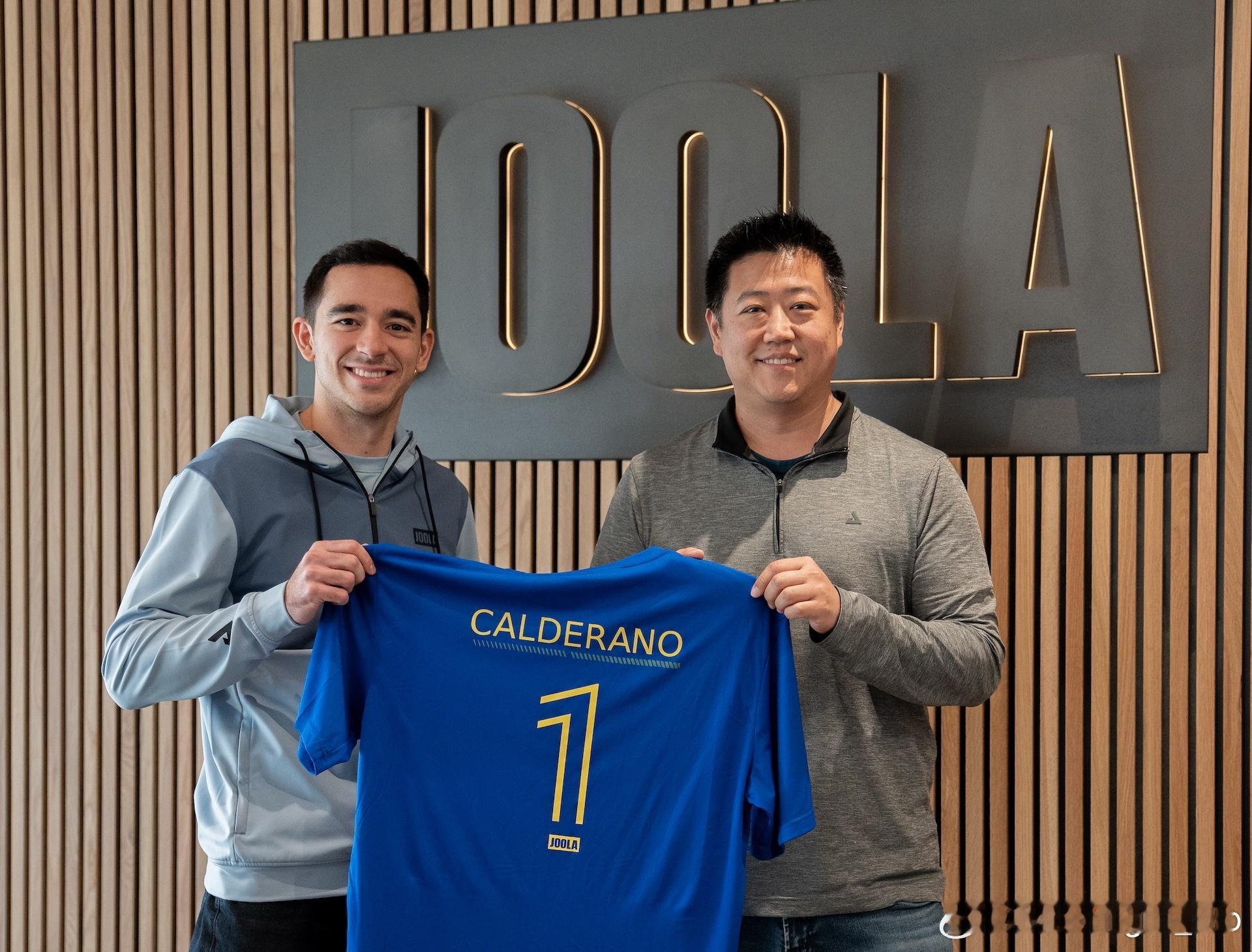 雨果·卡尔德拉诺正式签约JOOLA 