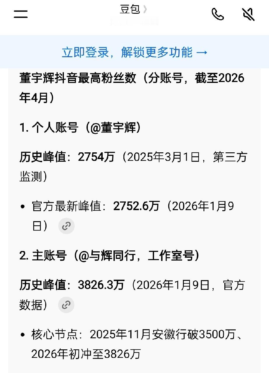 董宇辉仅抖音上的粉丝数近3000万。
这是什么概念？相当于大约50个人中就有一个