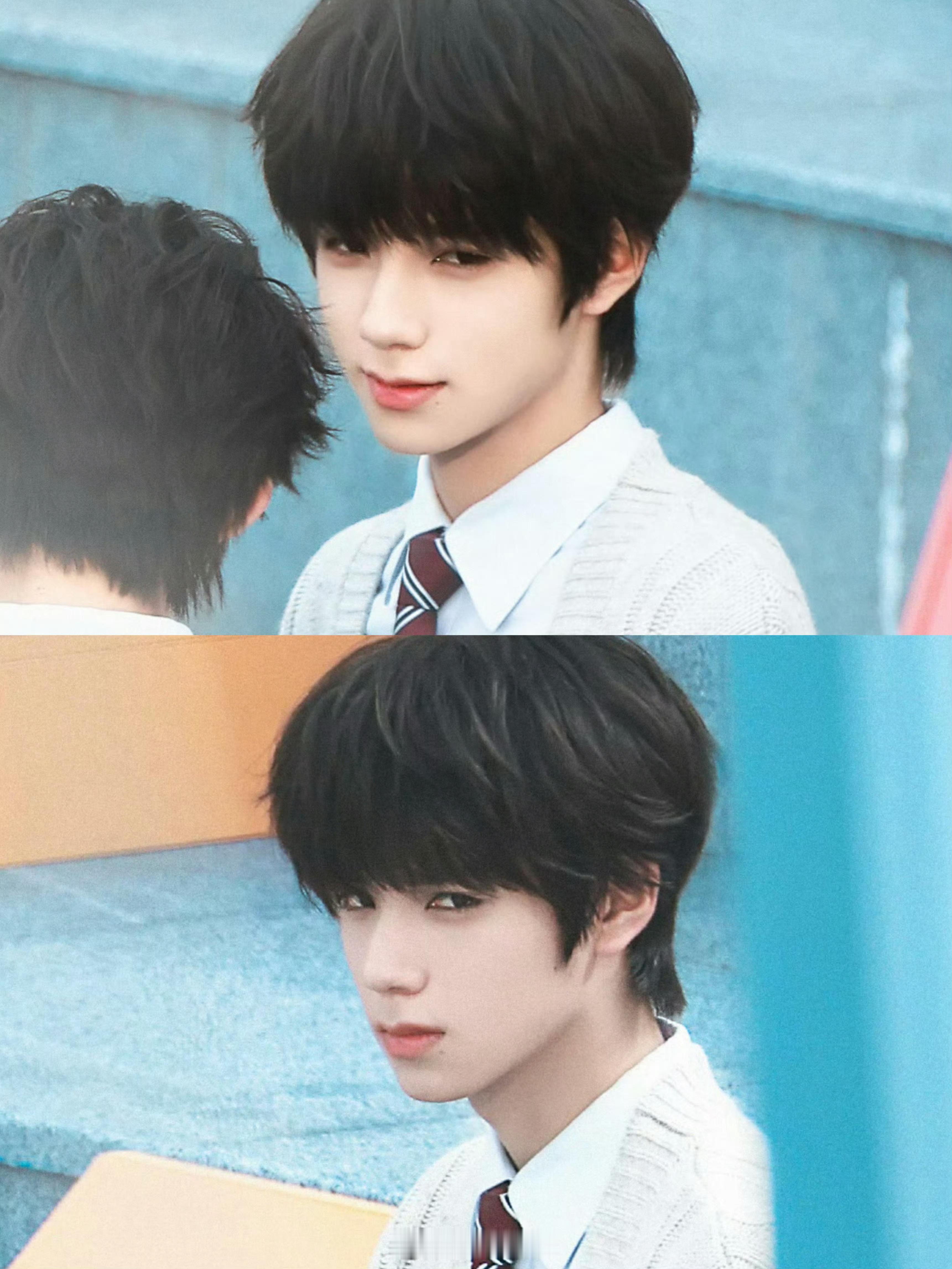 王橹杰，非常漂亮的一双眼睛，清澈又干净，也很有故事感！周末就让我们狠狠欣赏这个帅