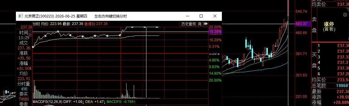 北京君正，逆势短爆20个点，创业板逆势20CM涨停，什么概念？ 不必我多说什么吧