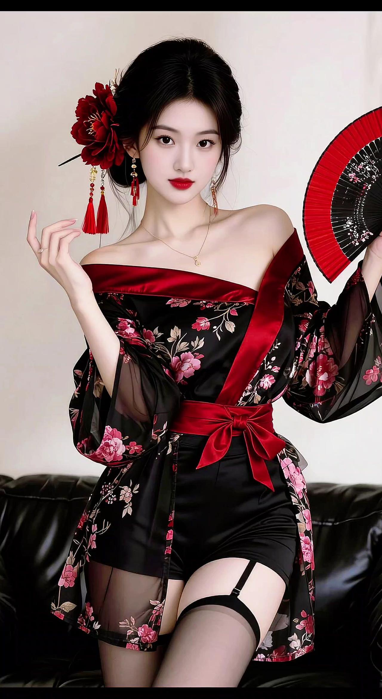AI和风甜辣姿 抖音ai创作 中式妩媚风 东方古典美 妩媚女神风情万种