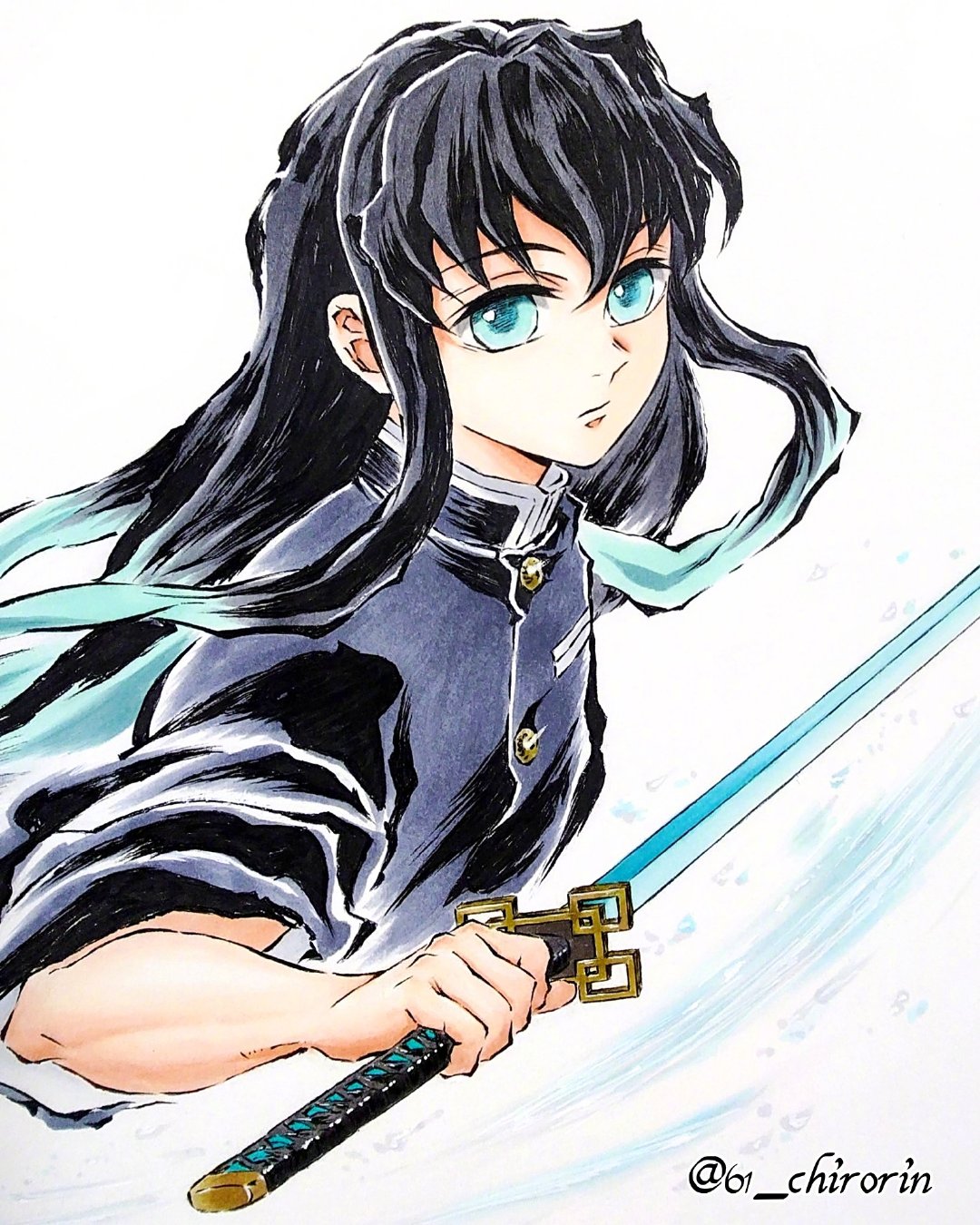 鬼灭之刃 时透无一郎（绘：61_chirorin）まなつ老师的画风好官方！！ ​
