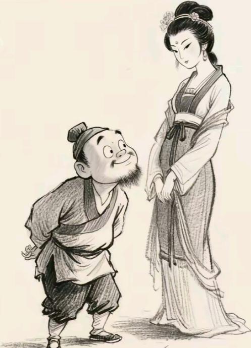 〔趣味图片〕
图中画面真的好；
矮的就叫武大郎；
苗条身材潘金莲；
武大手艺真不