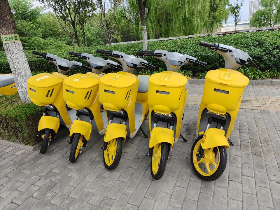 淄博市淄川区新增一家共享电动自行车，为市民绿色出行提供了更多的选择。