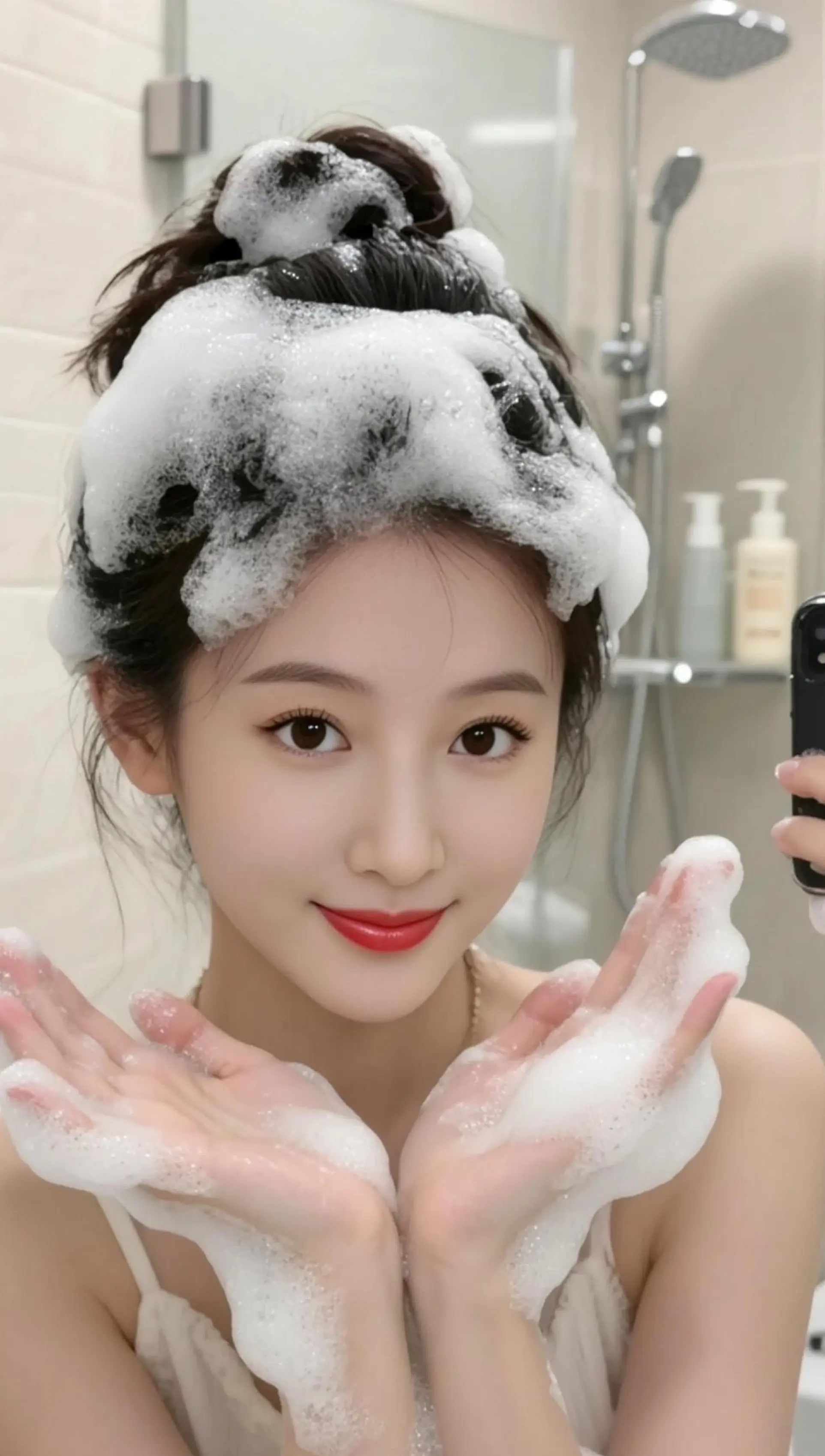 AI浴室泡泡自拍 随变ai随便玩