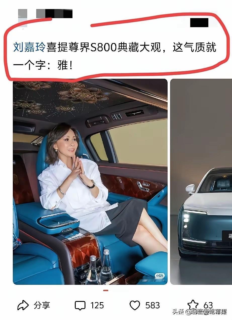 刘嘉玲这车炫得…我居然无法反驳！